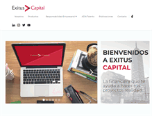 Tablet Screenshot of exituscapital.com